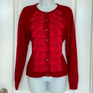 Ny&co red cardigan